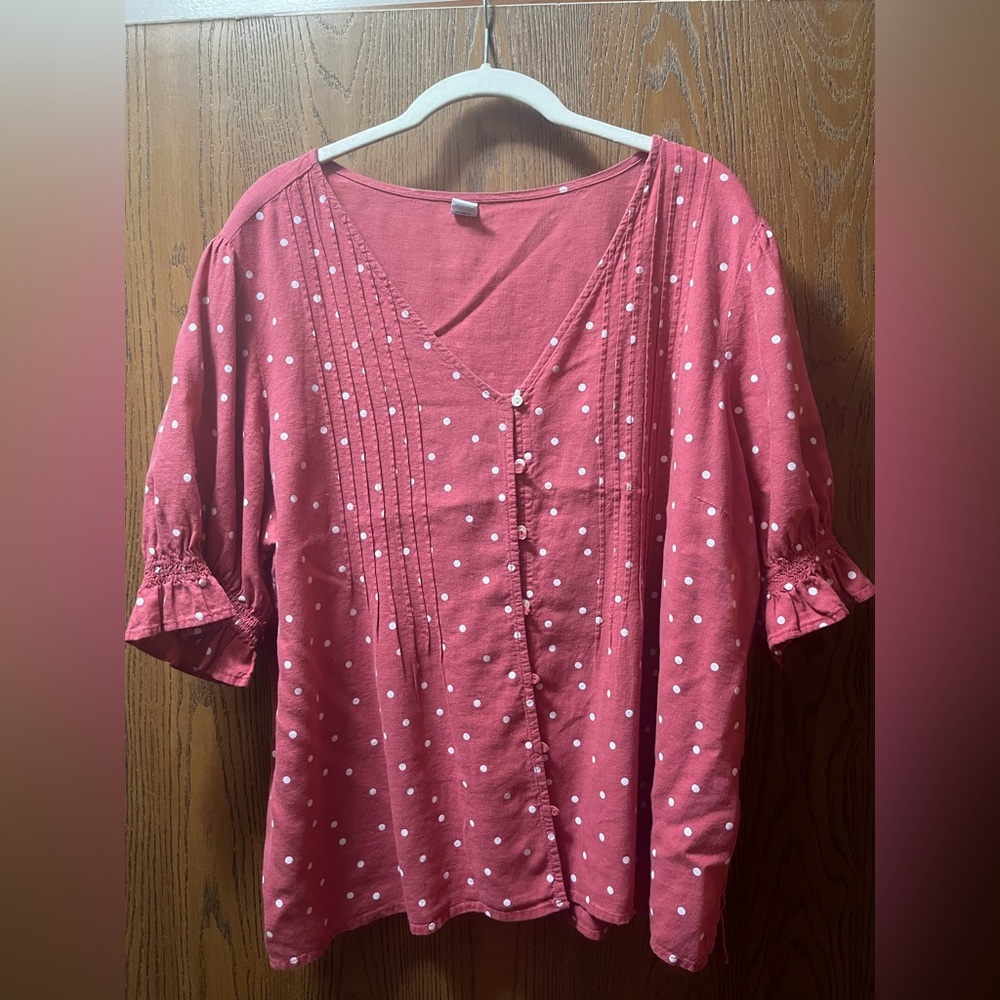 Old Navy rose button up
